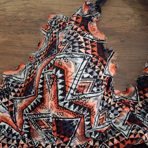 Victorias Secret PINK Medium Bralette Halter Geometric - Picture 3 of 6